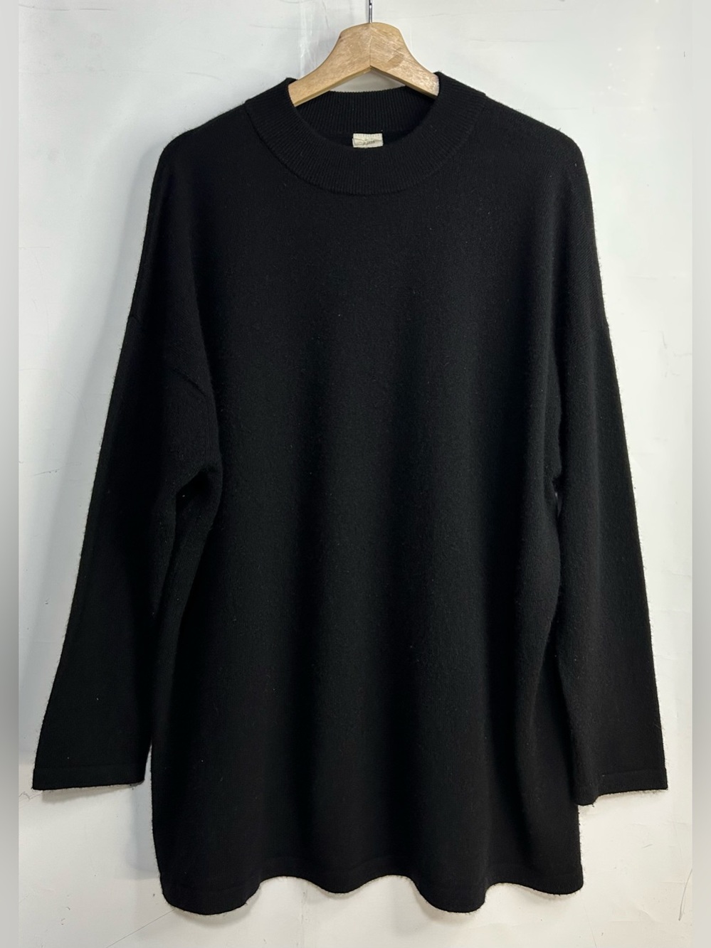 J. Jill 100% Cashmere Black Turtleneck Sweater One Size